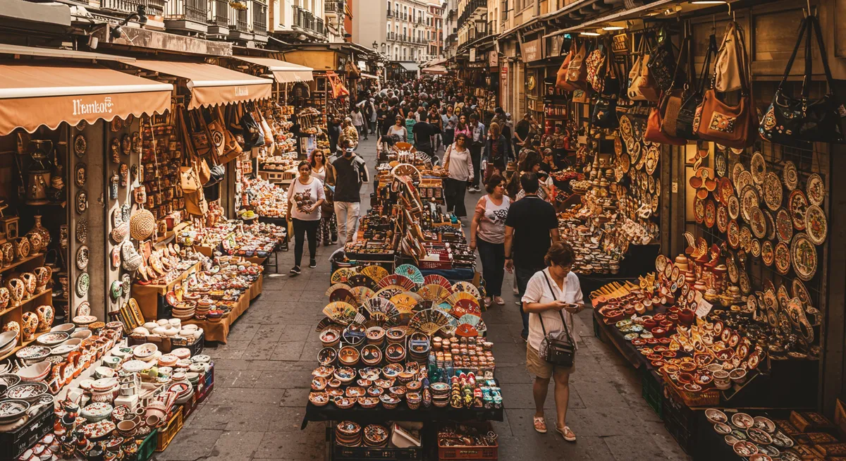 best markets for authentic spanish souvenirs madrid - madrid culture guide