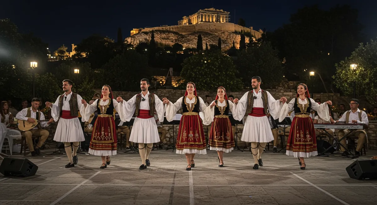 where to find traditional greek music dance shows athens - athens culture guide
